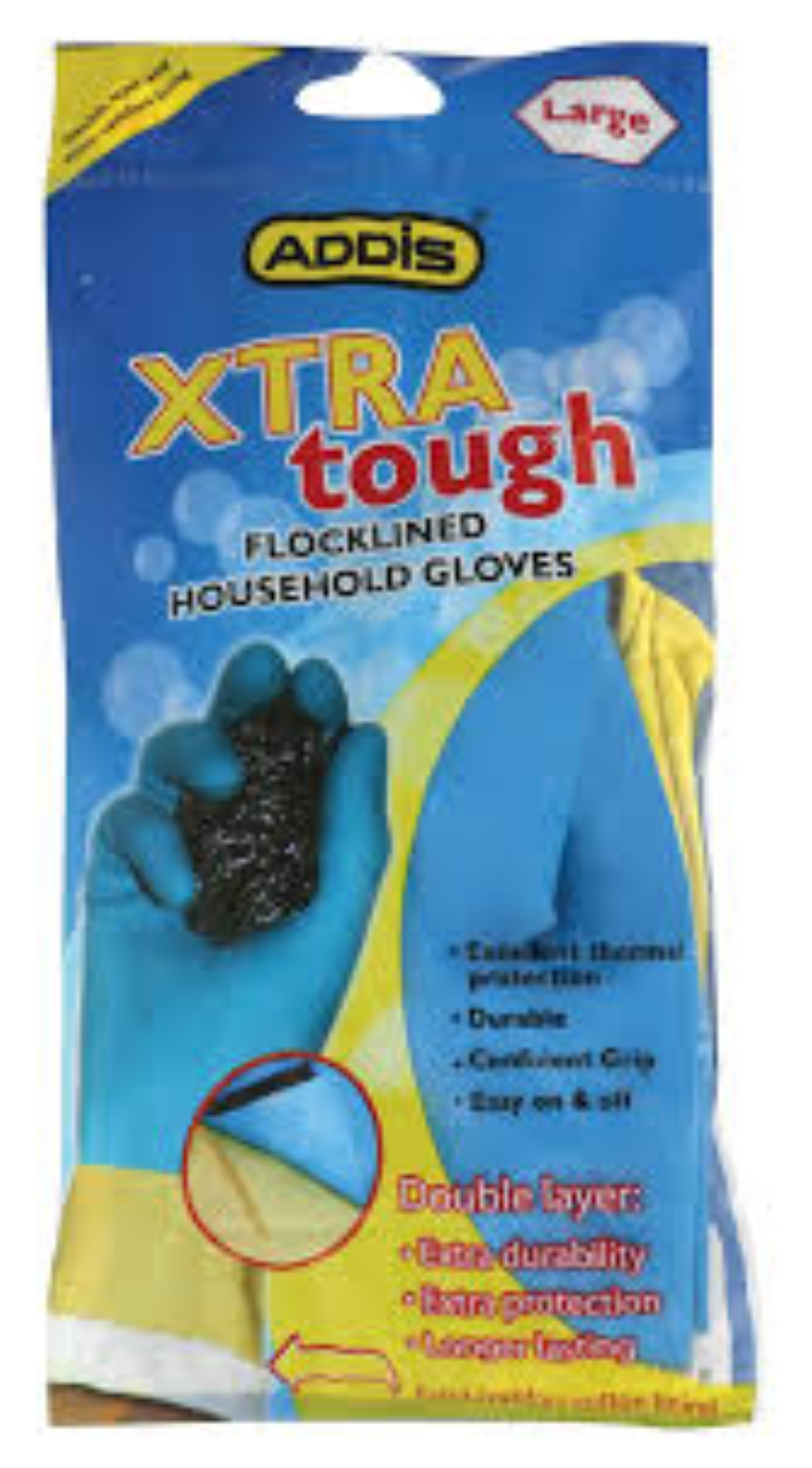 ADDIS HOUSEHOLD GLOVES HEAVY DUTY LG 7409